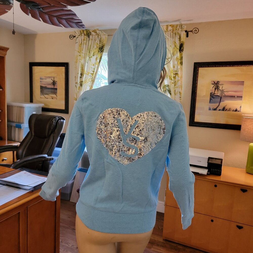 Victoria's Secret Supermodel Sweatpants + Hoodie Jacket Size M EXC - Picture 5 of 10